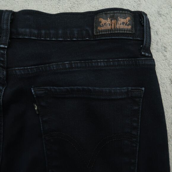 Levi's 512 Jeans Women's Size 10M Dark Blue High-Rise Slimming Skinny 32" inseam - Picture 14 of 16